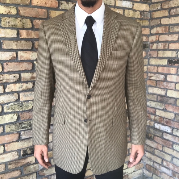 Burberry Other - Burberry London Houndstooth Wool Sport Coat Blazer